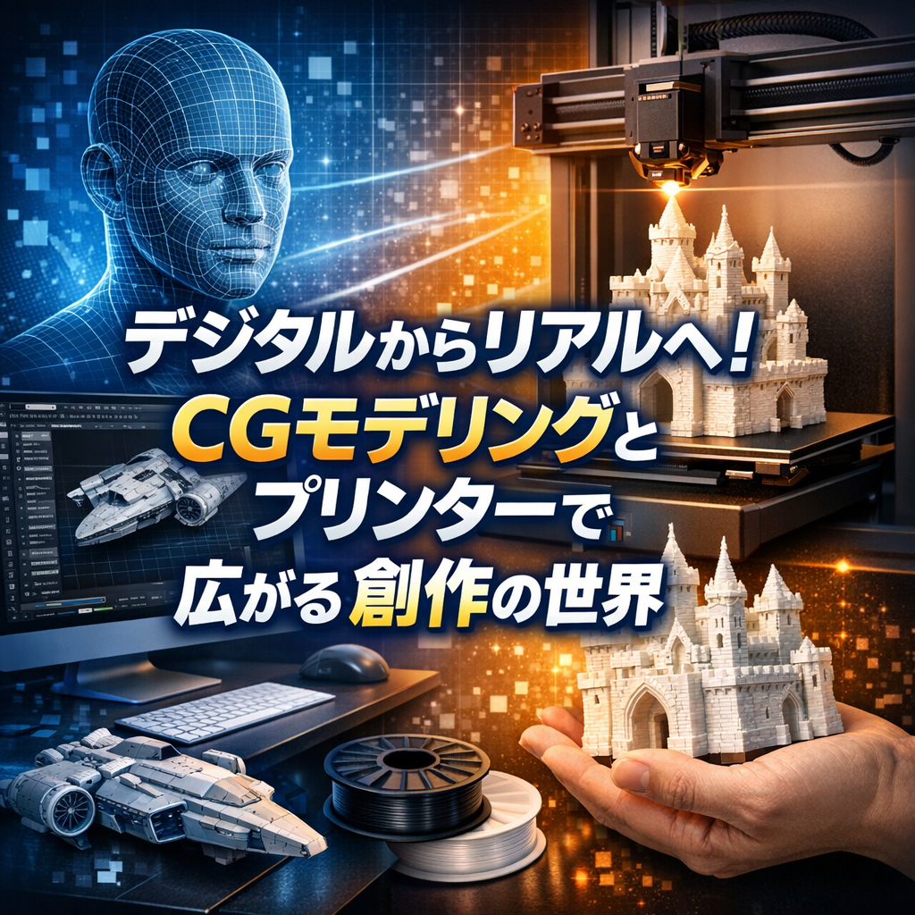 デジタルからリアルへ！CGモデリングとプリンターで広がる創作の世界